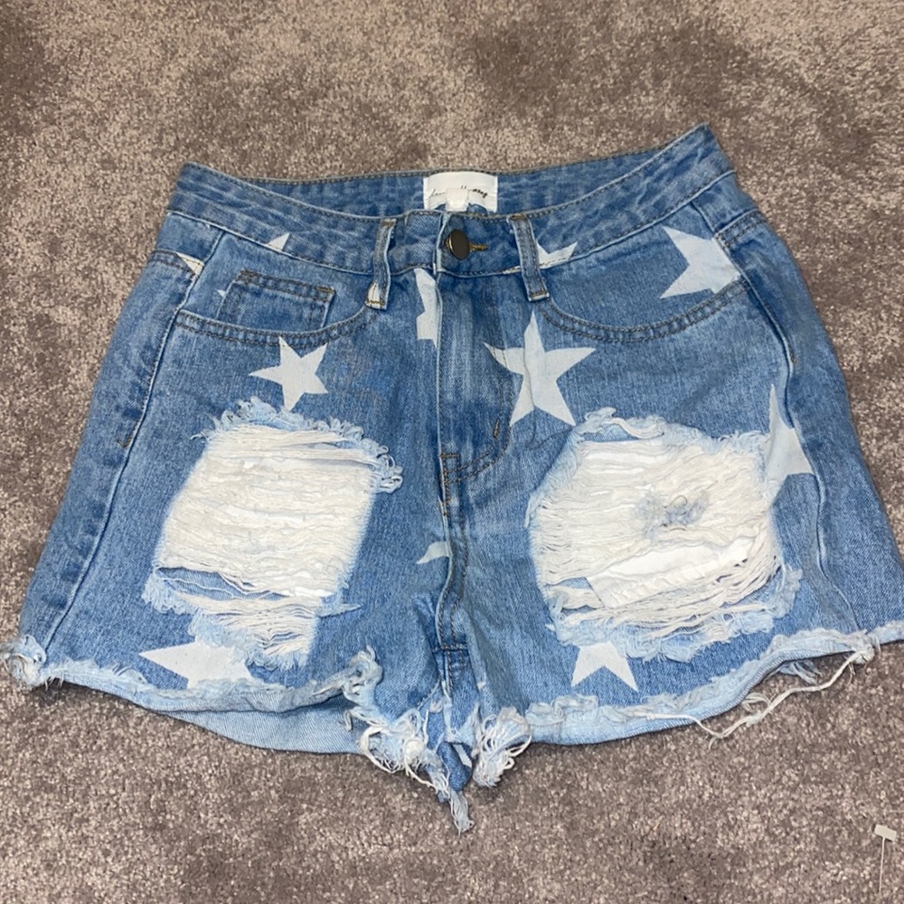 Boutique high waisted Star Shorts